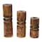 Hello Honey® Wood Stack Taper Candle Holder Set